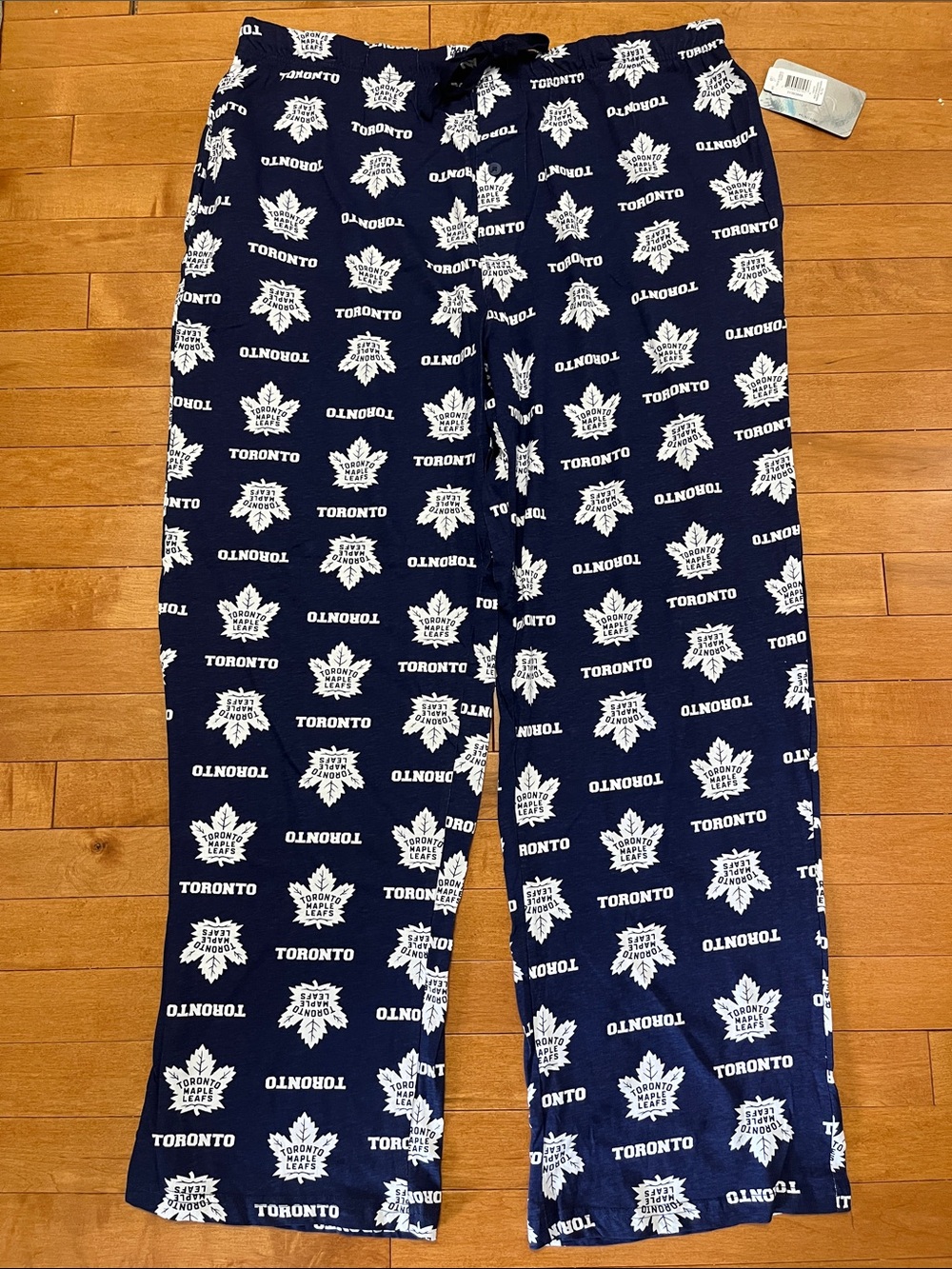 NHL Navy Blue Toronto Maple Leafs Logo Jogger Pants